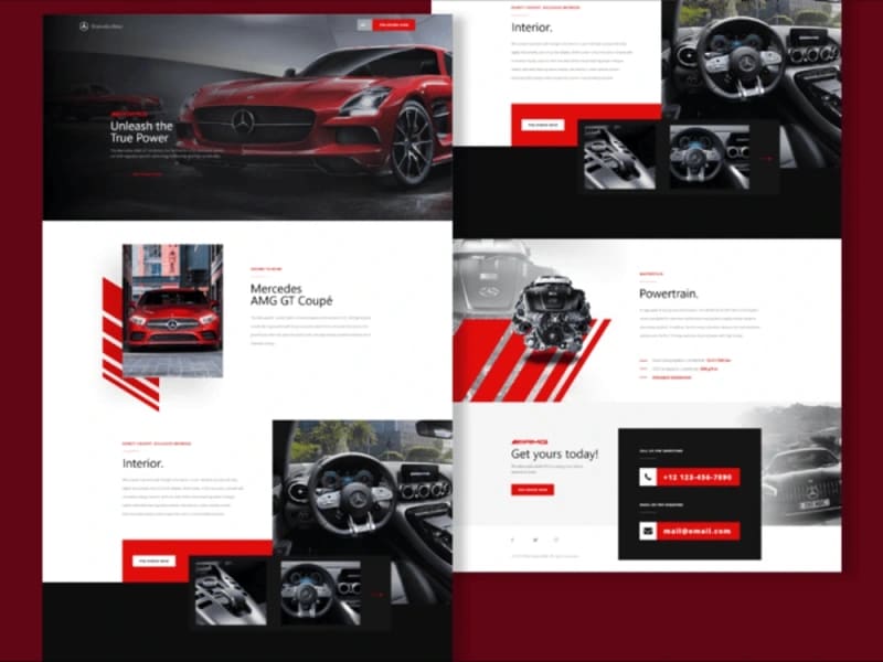 Stunning and modern landing page